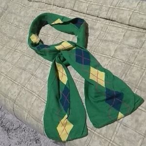 Green Argyle Scarf
